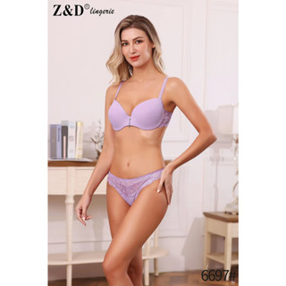 Z&D LIngerie Conjunto Com Aro Com Bojo Calcinha Fio 6697