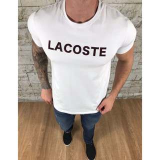 Camisa Camiseta Lacoste Logo Grande - Ofertas Relâmpago