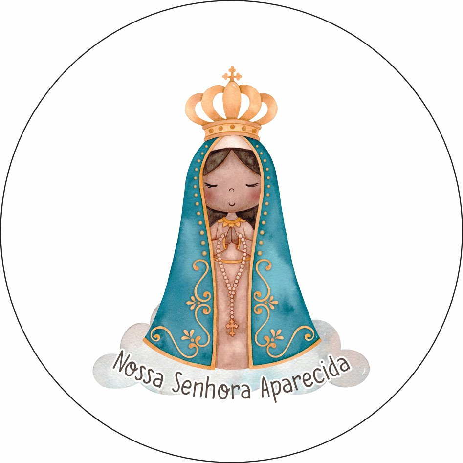 Mini Mandala Sem Furos Nossa Senhora Aparecida Mod4