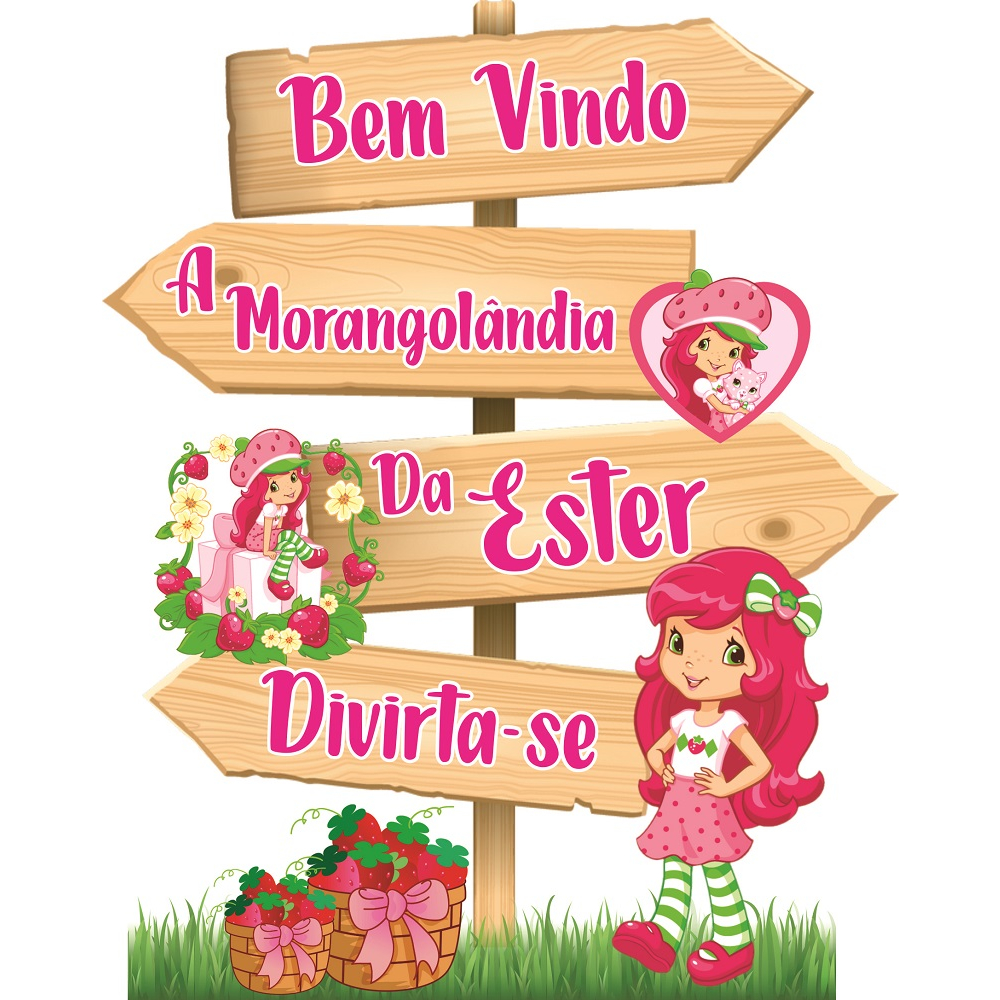 Placa setas Moranguinho Jovem Baby e Retro Vintage display em MDF em Oferta na Shopee