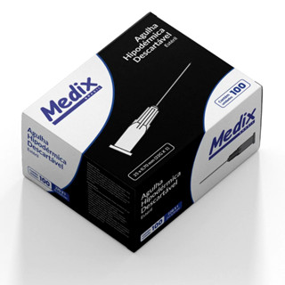 Agulha HiPodérmica 30x0,7mm 22g Estéril Preta Cx 100un