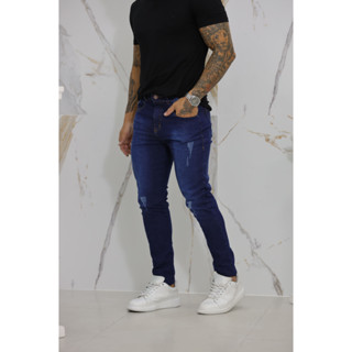 Calça Jeans Skinny Masculina Lycra
