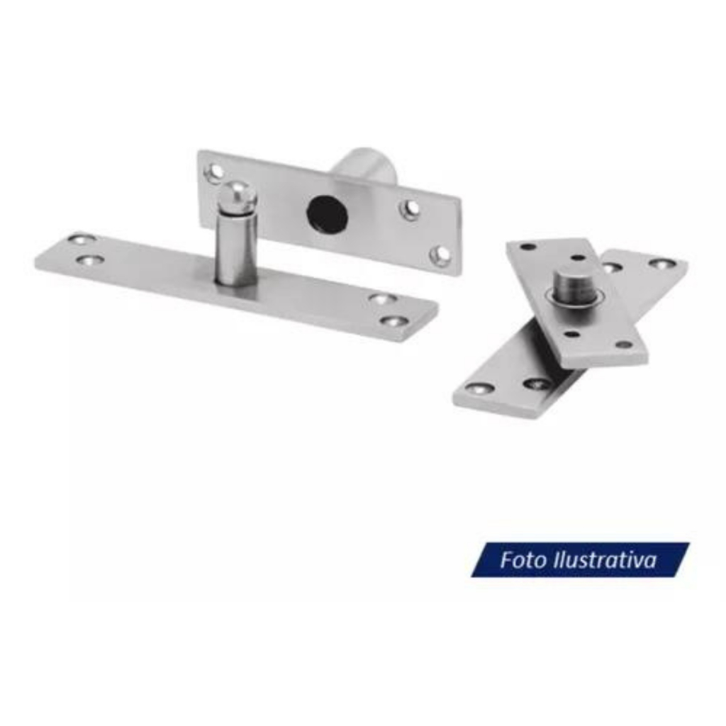 Pino Dobradiça Porta Pivotante 200kg Inox Imab