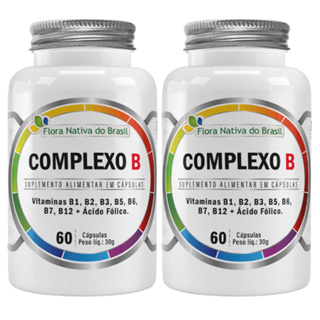 2 Vitamina Complexo B (Metllcobalamina) 60 Cápsulas 500mg Flora Nativa em Oferta na Shopee