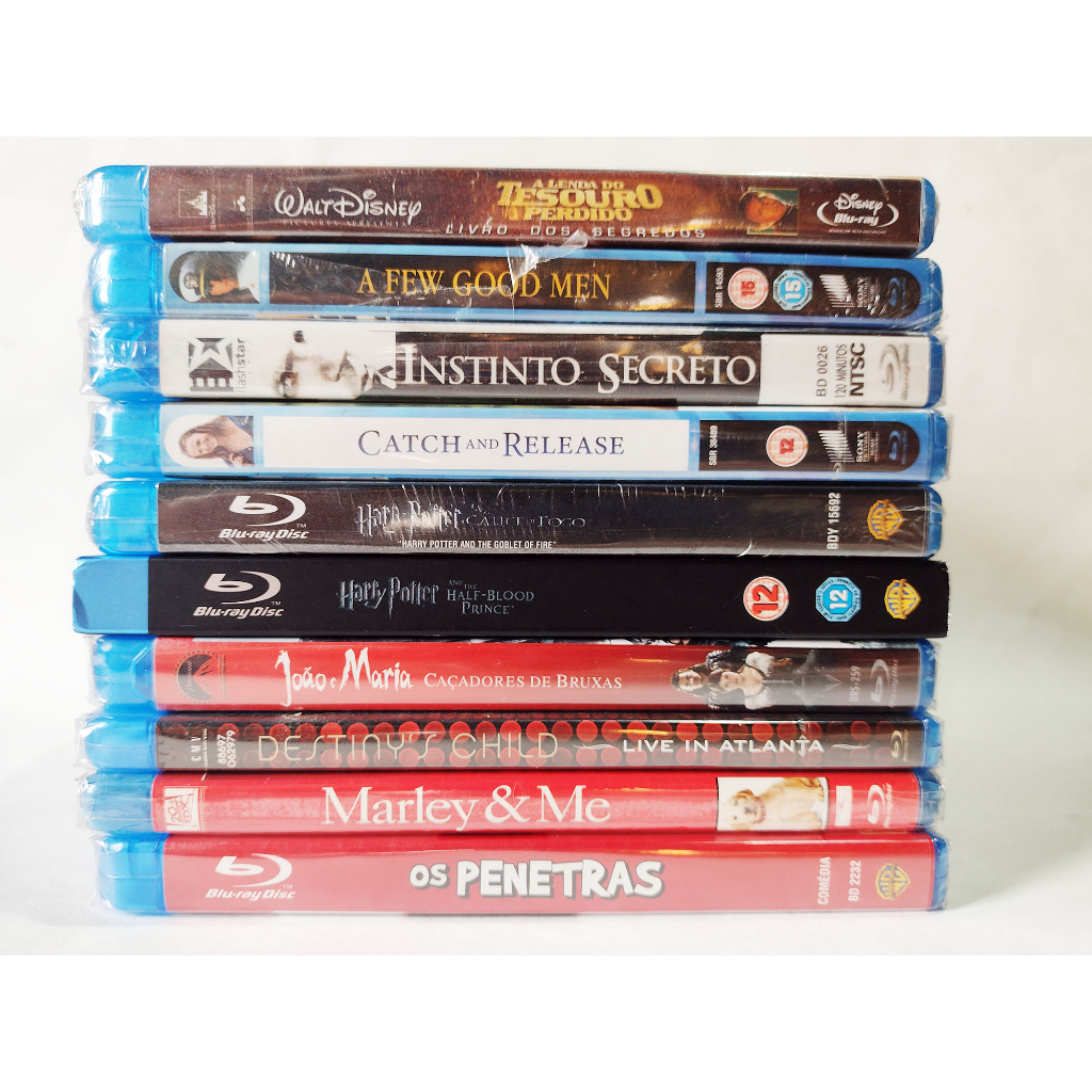 BLU-RAY NOVO - LOTE COM 10 FILMES VARIADOS - LOTE COM 10 DISCOS - NOVOS - NACIONAIS E IMPORTADOS E LACRADOS