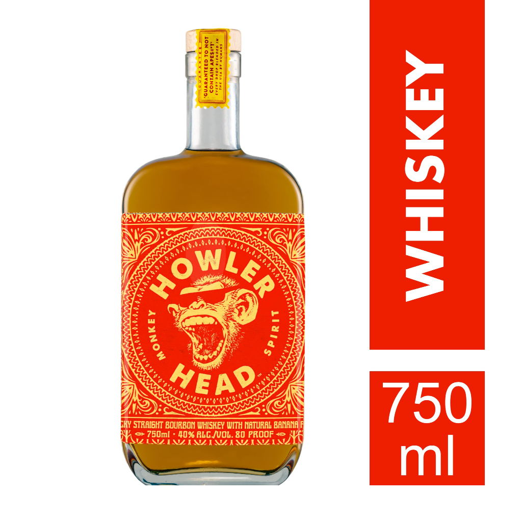 Whiskey Howler Head Banana Bourbon 750ml