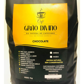 1 Kg de Café Chocolate e Caramelo Torrado E Moído 86pts SCA Premium Especial com Válvula Aromática Desgaseificadora