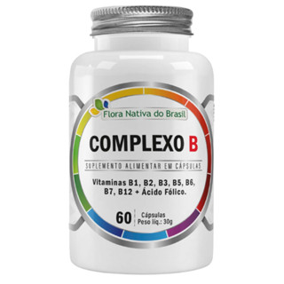 Vitamina Complexo B (Metllcobalamina) 60 Cápsulas 500mg Flora Nativa