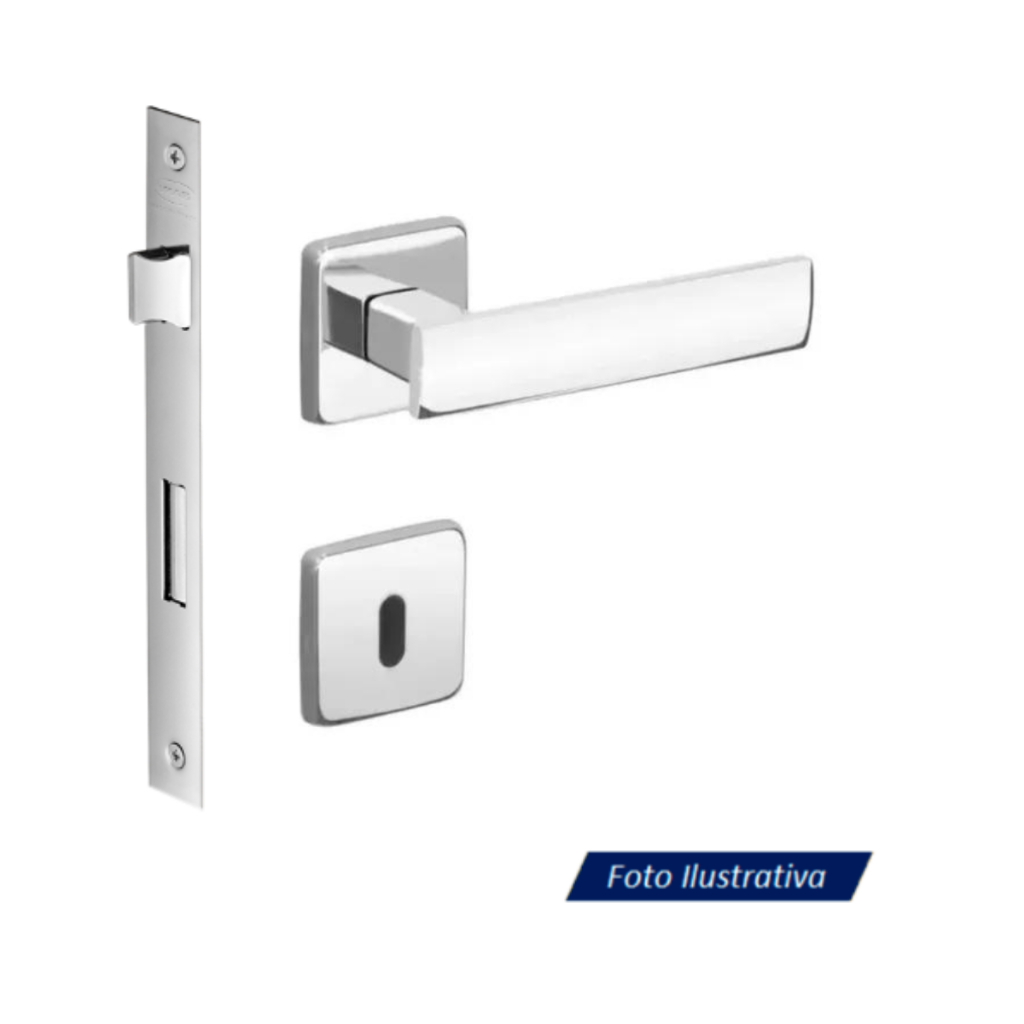 Fechadura Porta Interna Metro Light 55mm Cromada Imab