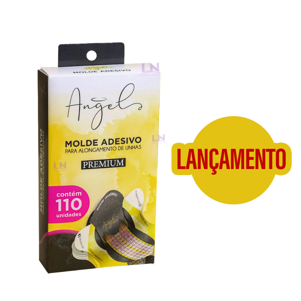 Molde Adesivo Anatômico Para Unhas 110 Unidades Angel Fibras