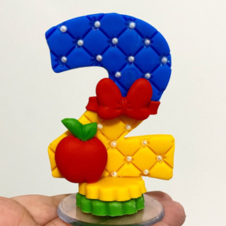 Decoração Festa / Vela Aniversário Biscuit / Topo de Bolo / Branca de Neve / Anões / Branca de neve e os sete anões/ 7 anões / Disney / Princesa Branca e Neve