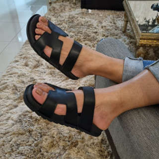 Sandália Papete Birken Rasteirinha Feminina modelo tira larga