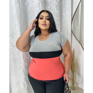 Blusa Feminina Plus Size Viscolycra