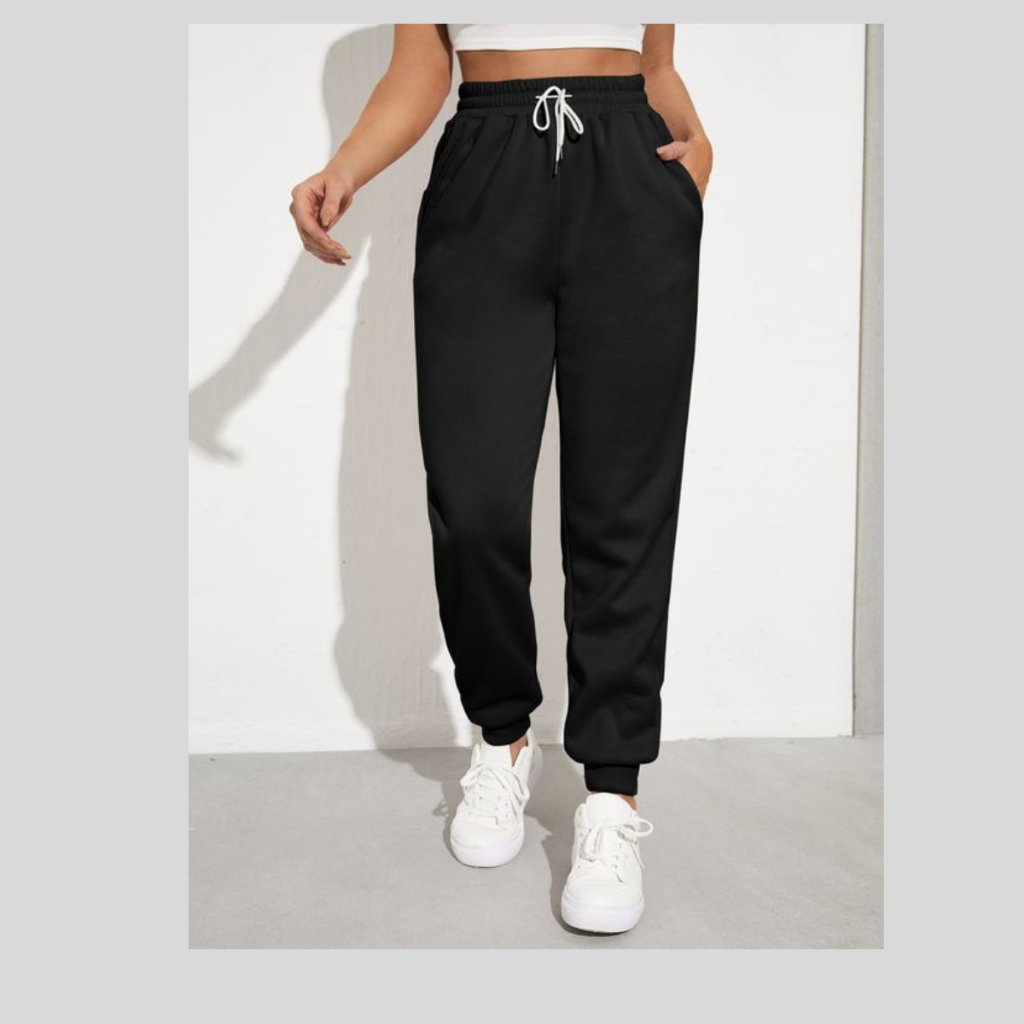 Calça moletom feminina academia moleton