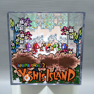 Cubo Diorama Super Mario World 2: Yoshi's Island Baby Mario em Oferta na Shopee