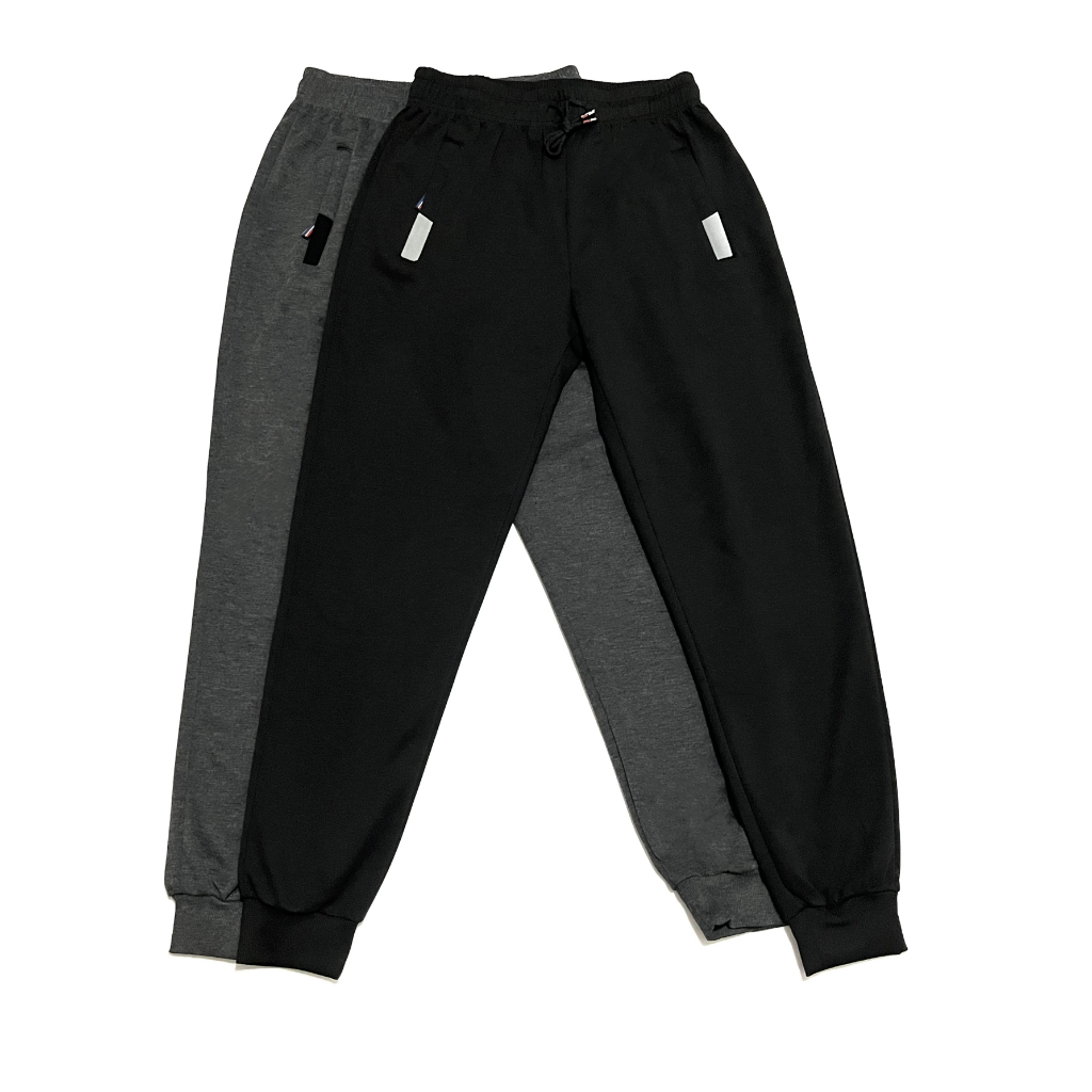 Calça Moletom Masculina Jogger Bolsos Com Detalhes E Zíperes Cintura Tem Elastano e Cordão