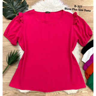 Blusa plus size duna com elástico na manga B327