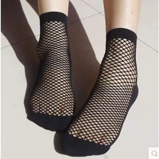 1 par de meias arrastão pretas adultas - 36/40