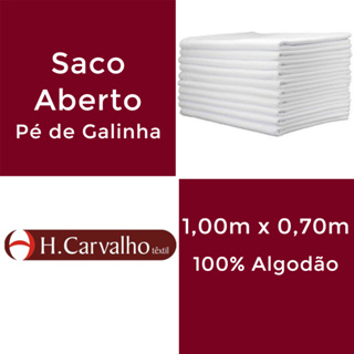10 Un Saco Aberto Pé de Galinha 70cm x 100cm para Pano de Prato 100% Algodão Artesanato em Oferta na Shopee