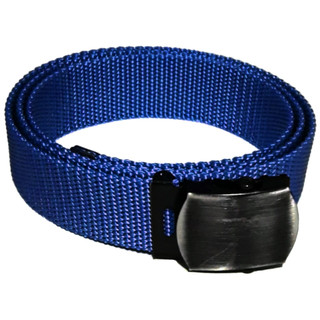 Cinto sport fino poliéster fivela de metal militar resistente azul