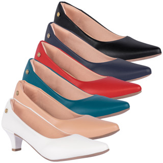 Sapato Scarpin Feminino Classico Salto Fino Sintetico 6cm