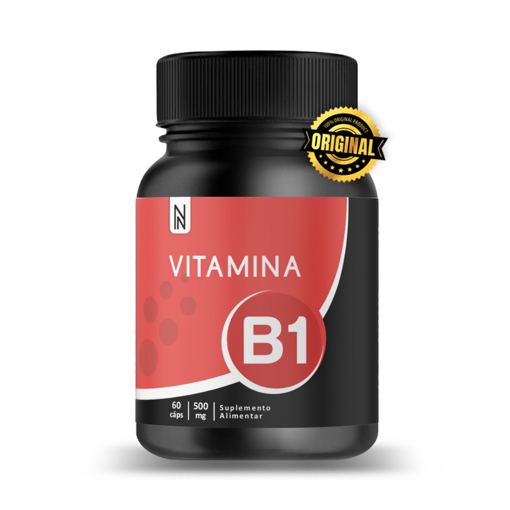 Vitamina B1 Tiamina 60 cápsulas NATURALLY em Oferta na Shopee