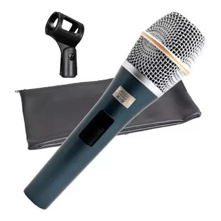 Microfone Kadosh K-98 Cardióide Azul/prateado