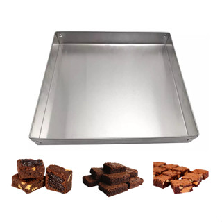 Forma Assadeira Para Brownie Quadrada 3 cm de Altura - 35x35x3 cm