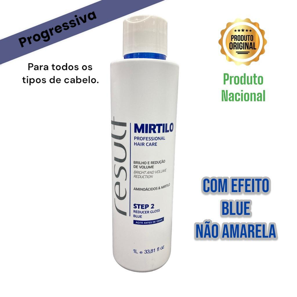 Result Tratamento Progressiva Mirtilo Blue Gloss 1l