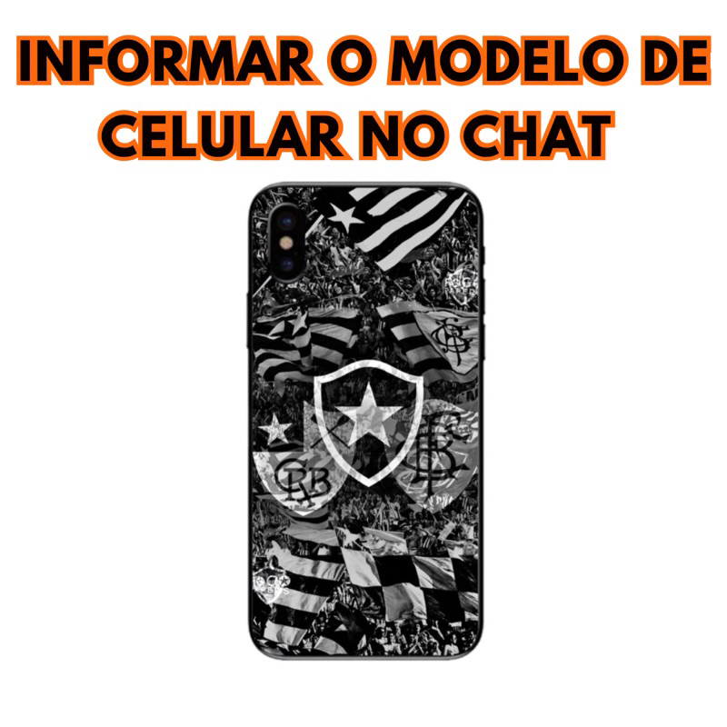 Capinha Botafogo Capa Escura Simbolo Capa De Celular