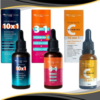 Sérum Facial Max Love 10X1 Rosa Mosqueta 3x1 Vitamina C E 10x1 Vitamina C - 3 unidades