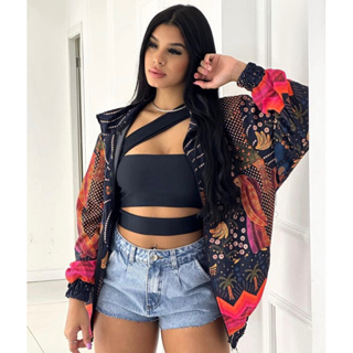 cropped feminino Maria suplex em Oferta na Shopee