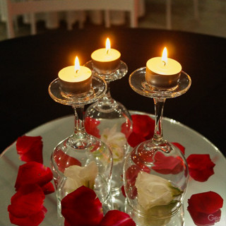 Kit Romântico 10 Velas Rechaud + 200 Pétalas + 2 Velas Mini Coração - Kit dos Namorados, Surpresa, Pétalas, Jantar Romântico