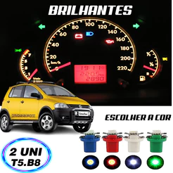 Lâmpada T5 B8.5 w5w Painel Crossfox 2 Peças