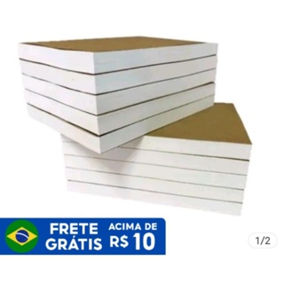 10 blocos com 50 folhas 7x10 cm , rascunho  anotações em Oferta na Shopee