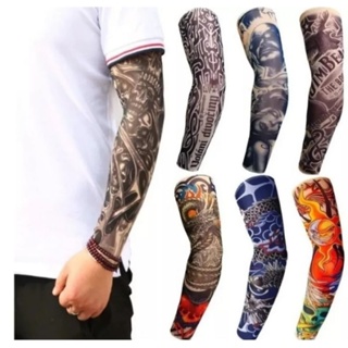 6 Pares De Manguito Manga Longa Tatuagem Tattoo Fake em Oferta na Shopee