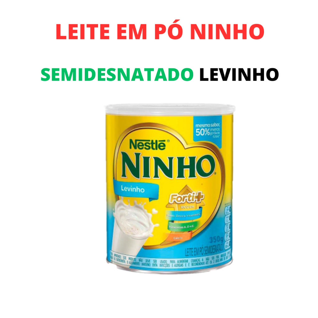 Leite em Pó NINHO SEMIDESNATADO LEVINHO FORTI+ 350g