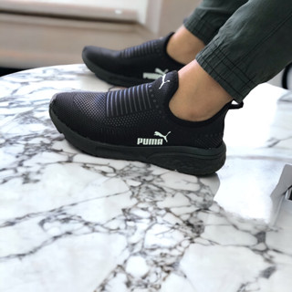 tenis puma de academia e uso casual meia sem cadarço