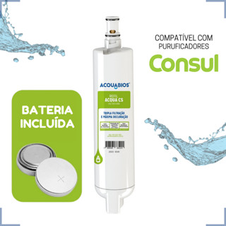 Filtro Refil Purificador Bebedouro Consul Acqua CS CPC30AB CPC30AF CPB35AB CPB35AF CPB34AS CPB34AF CPB34AB CPC31AF CPC31AB