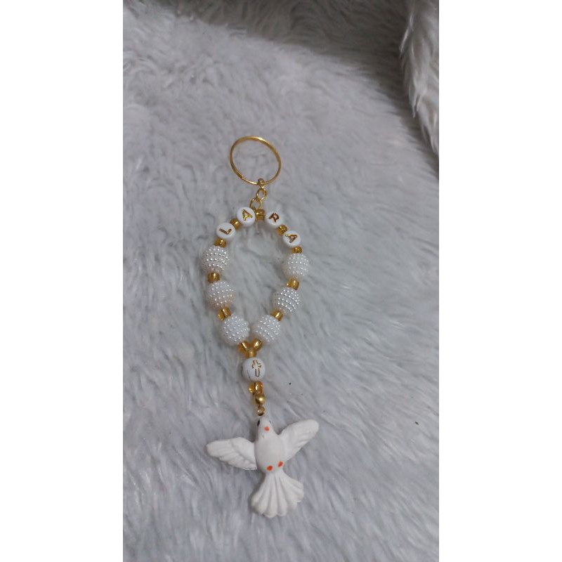 8 tercinhos personalizados para lembrancinhas batizado crisma comunhão nascimento etc com nome argolinha pra chaveiro