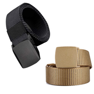 kit 2  Cinto Moda  Largo Masculino Nylon Fivela de Plástico