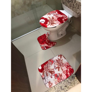 Kit Banheiro 3 Peças Antiderrapante