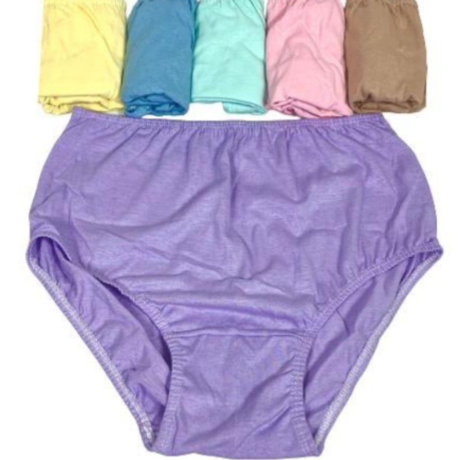 Kit 6 Calcinha  Calçola Para Senhora Grande  Algodão Cores Variadas Confortável em Oferta na Shopee