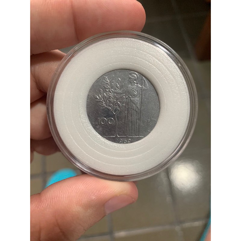 Moeda Itália 100 lira 1969