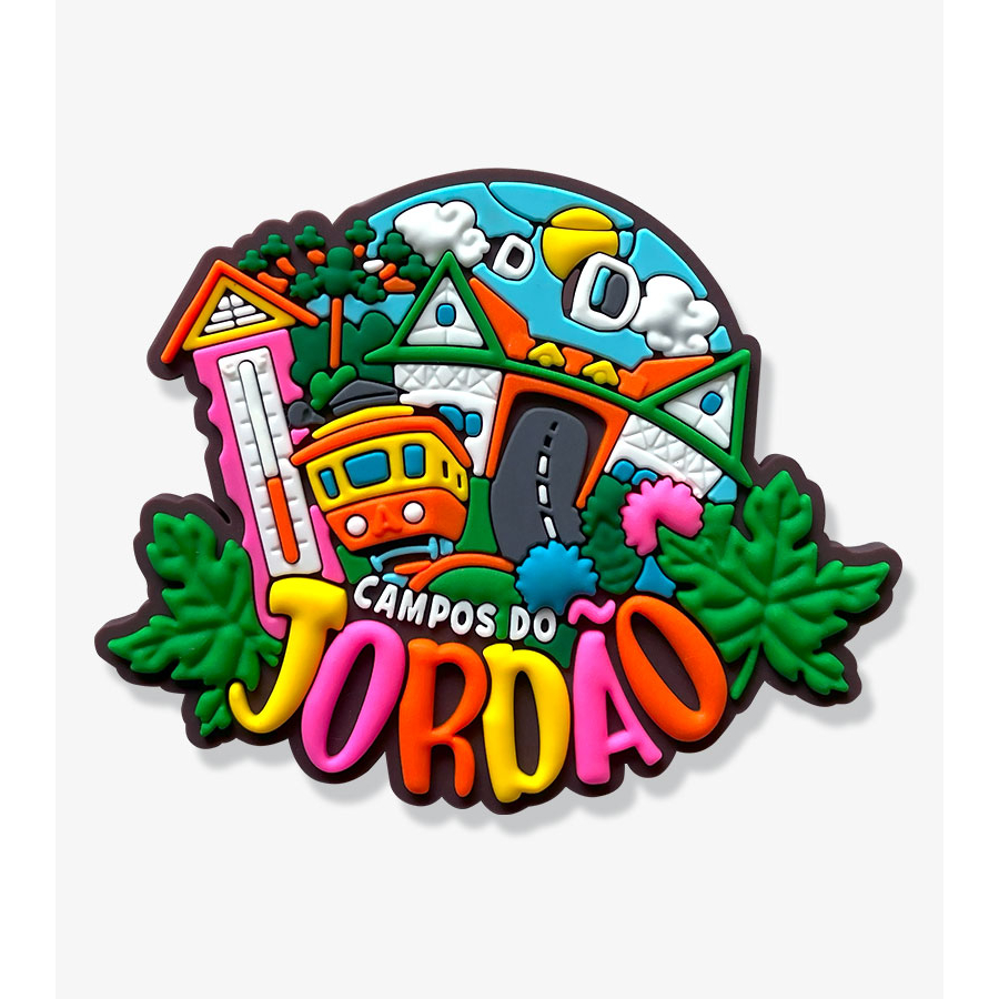 Ímã de Campos Do Jordão SP Portal Paisagem – Ímã de Geladeira emborrachado