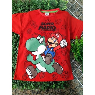 camiseta do super mario infantil manga curta ou longa em Oferta na Shopee