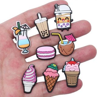 KIT 5 ou 1 UNI  Jibbitz / pins / broche Acessório Chinelo CrocsCriativo Pins Coloridomente Comida / Bebida DIY Sapatos Charm Button