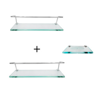 Combo 2 Porta Shampoo (10x60) + saboneteira incolor