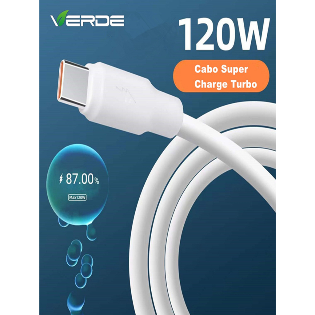 Cabo Tipo C Grosso 6MM 120W Super Charging Turbo Carregamento Para Xiaomi Huawei SXJ-515-TC