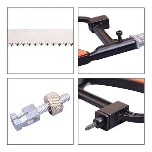 Kit Arco de Serra Mágica  Multifuncional 7 Em 1 Universal   Mini Serrote Tico Tico Manual  Portátil